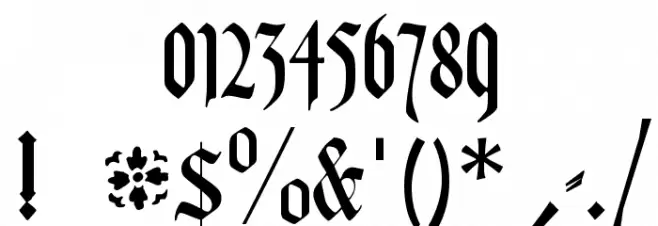 DuerersMinuskeln Font OTHER CHARS