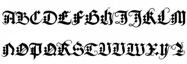 DuerersMinuskeln フォント 大文字