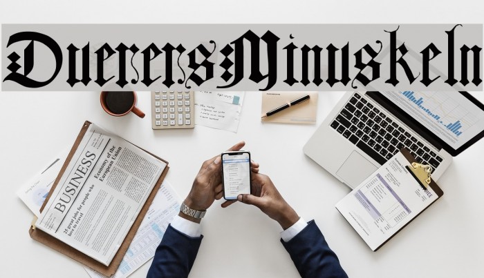 DuerersMinuskeln Font examples