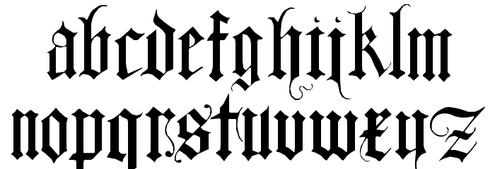 DuerersMinuskeln Font LOWERCASE