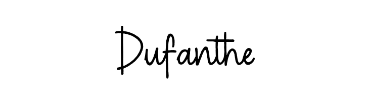 Dufanthe  フリーフォントのダウンロード