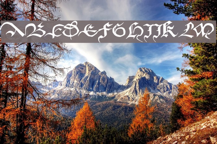 Dufay Font examples
