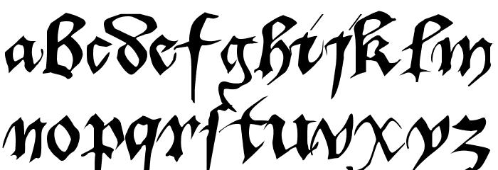Dufay Font LOWERCASE