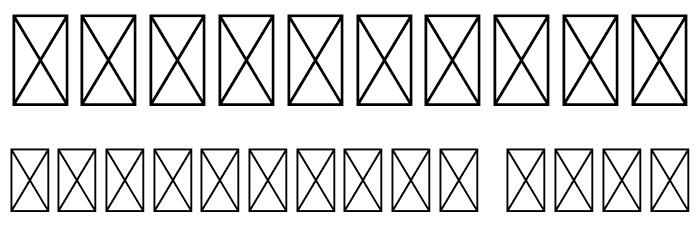 Duffel Bag Personal Use Font OTHER CHARS