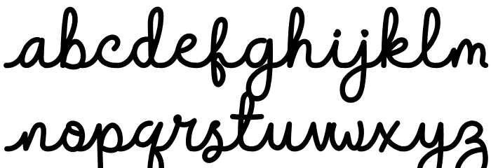 Duffel Bag Personal Use Font LOWERCASE