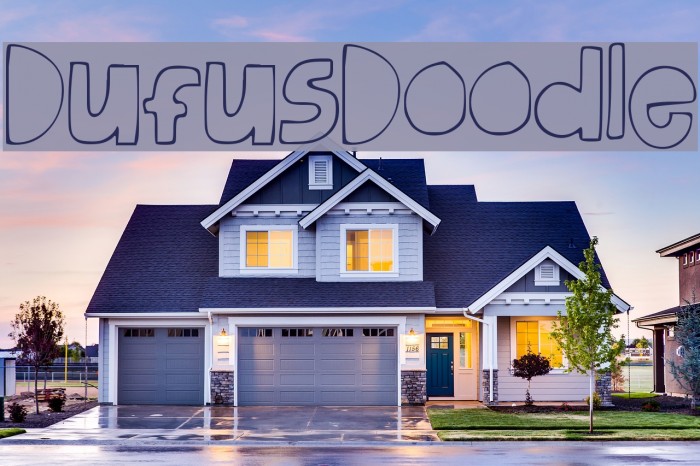 DufusDoodle Font examples