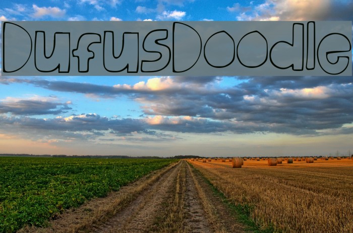 DufusDoodle Font examples