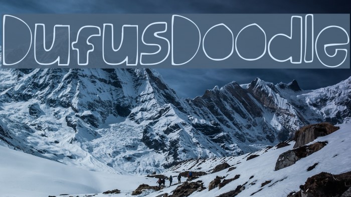DufusDoodle Font examples