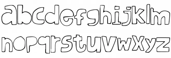 DufusDoodle Schriftart Kleinbuchstaben