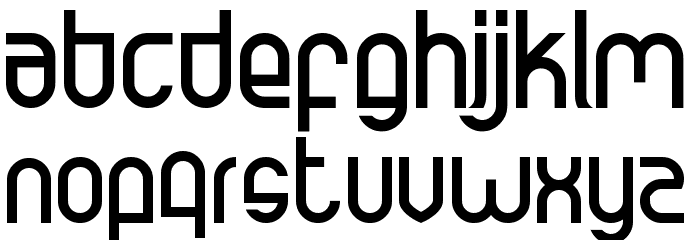Dugal Font LOWERCASE