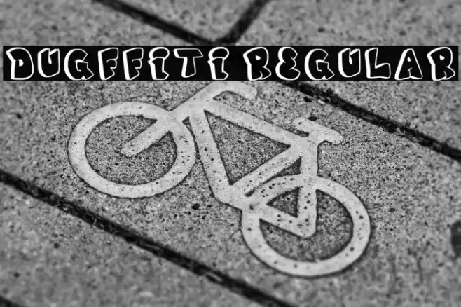 Dugffiti Regular خط examples