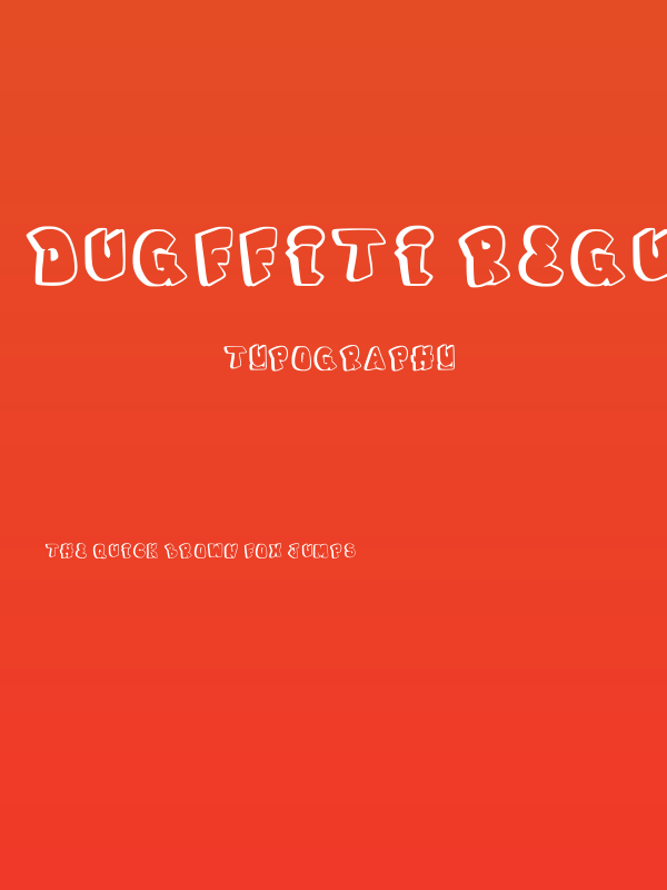 Dugffiti Regular Poster