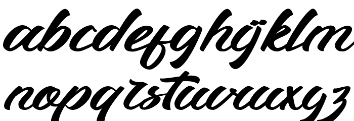 Dugtane Font LOWERCASE