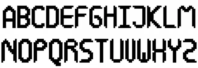 Duh, Pixels! Regular Шрифта ВЕРХНИЙ