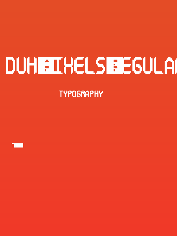 Duh, Pixels! Regular Poster