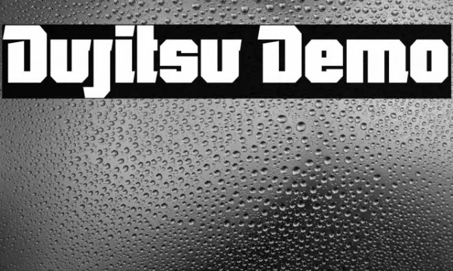 Dujitsu Demo フォント examples