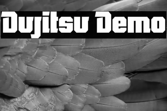 Dujitsu Demo フォント examples