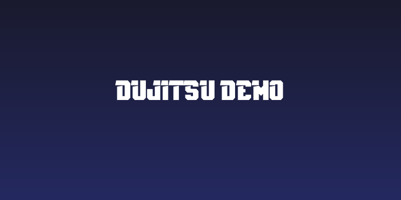 Dujitsu Demo Social Header