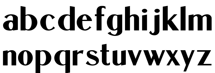 Dukas CF Bold Regular Font LOWERCASE