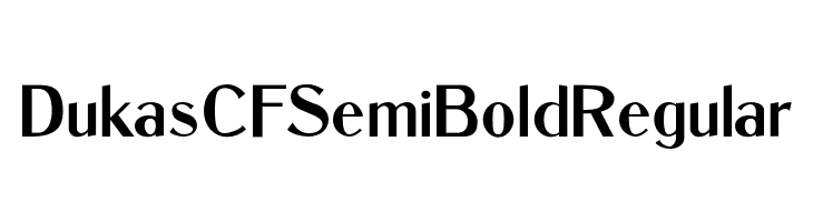 Dukas CF SemiBold Regular  नि: शुल्क फ़ॉन्ट्स डाउनलोड