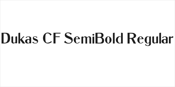 Dukas CF SemiBold Regular Logo