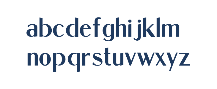 Dukas CF SemiBold Regular Lowercase