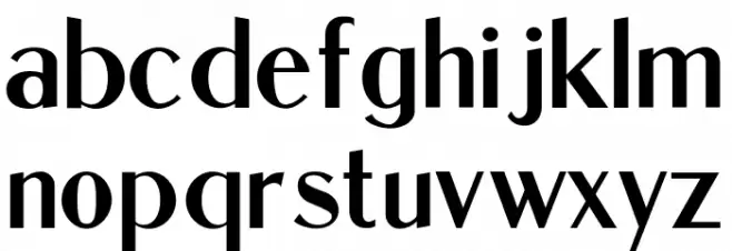 Dukas CF SemiBold Regular Font Litere mici
