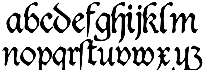 Duke Font LOWERCASE