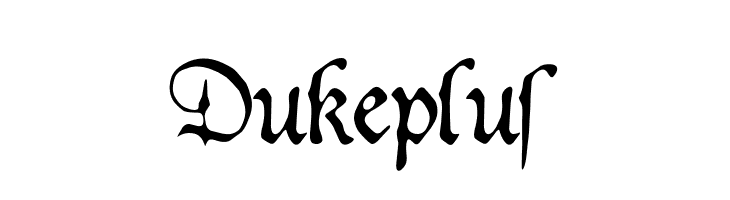 Dukeplus Шрифта