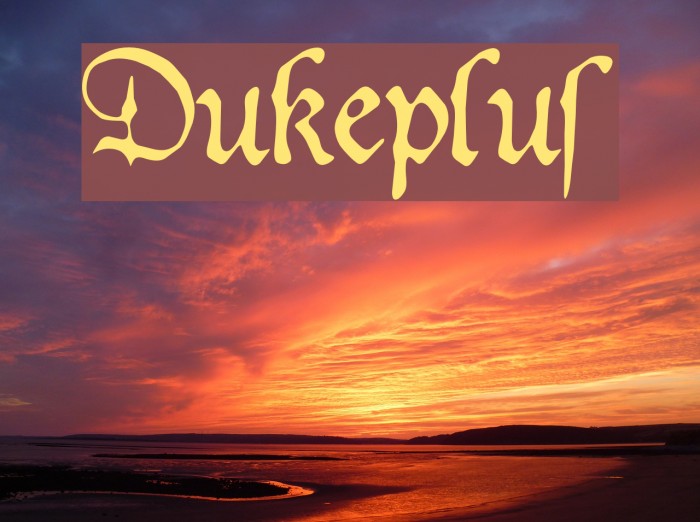 Dukeplus Font examples