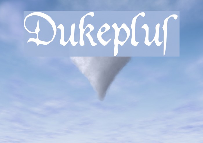 Dukeplus Font examples