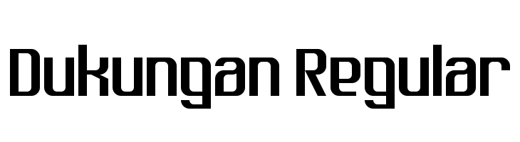Dukungan Regular  baixar fontes gratis