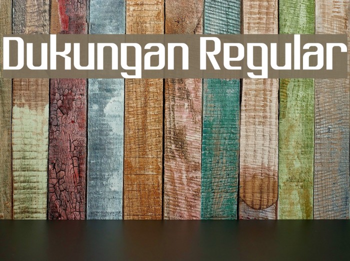 Dukungan Regular Font - FFonts.net