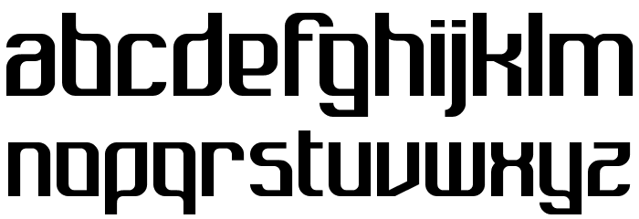 Dukungan Regular Font LOWERCASE