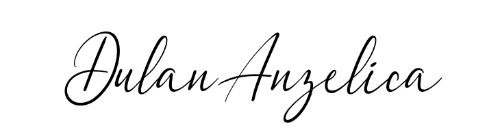Dulan Anzelica  font caratteri gratis