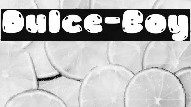 Dulce-Boy Font examples