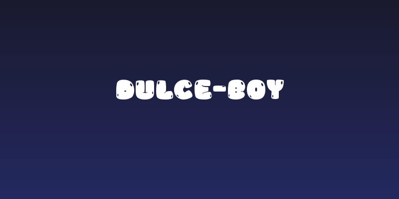Dulce-Boy Social Header