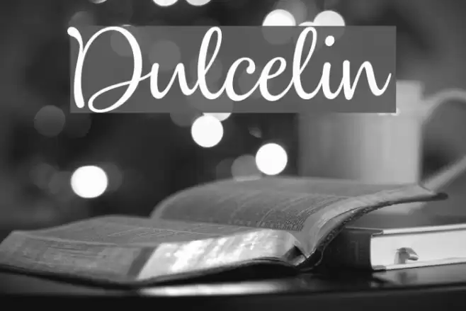 Dulcelin Font examples