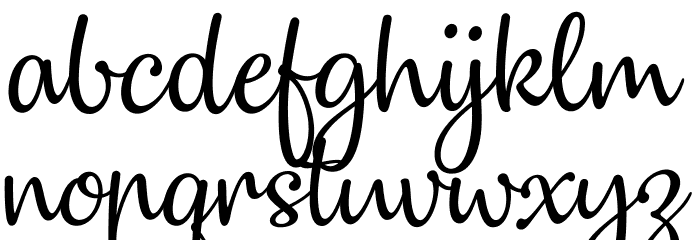 Dulcelin Font LOWERCASE