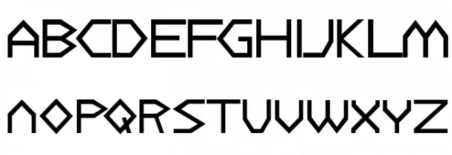 Dulethia 字体 大写