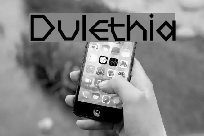 Dulethia Font examples