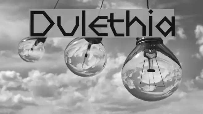 Dulethia Font examples