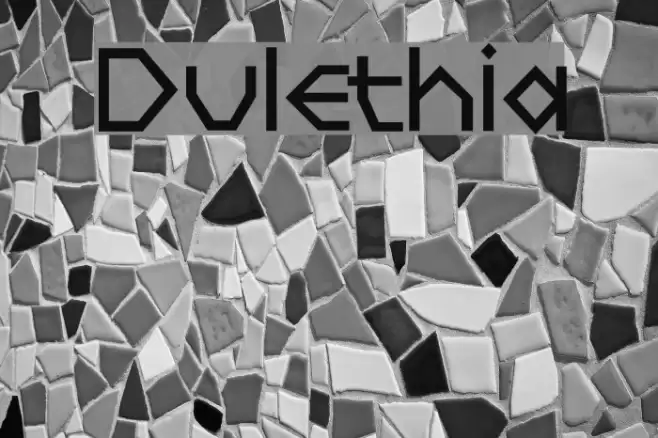 Dulethia Font examples