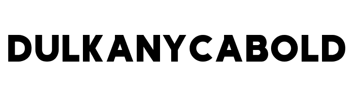 Dulkanyca Bold  Descarca Fonturi Gratis