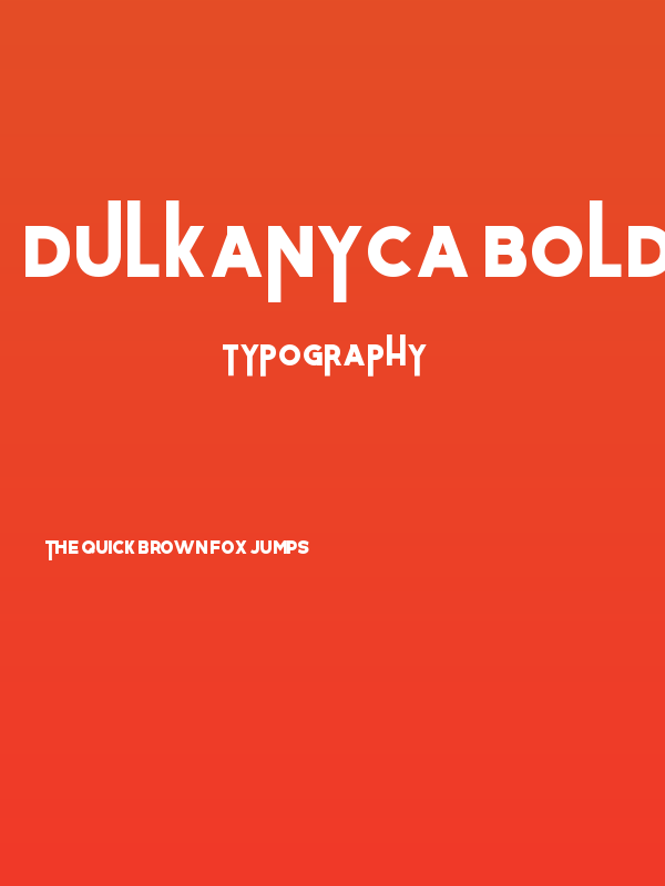 Dulkanyca Bold Poster