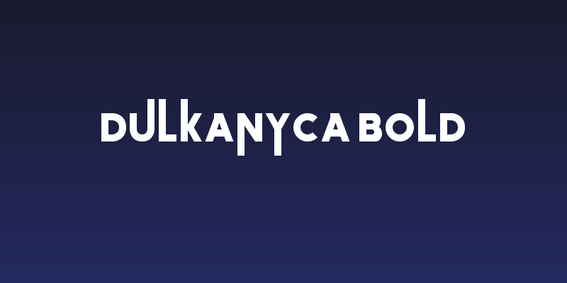 Dulkanyca Bold Social Header