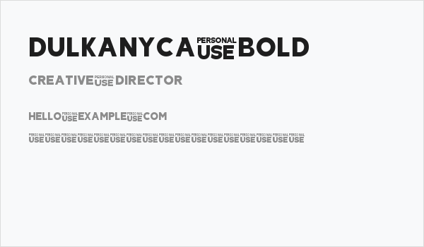 Dulkanyca Bold Business Card