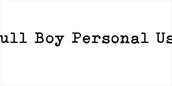 Dull Boy Personal Use Logo