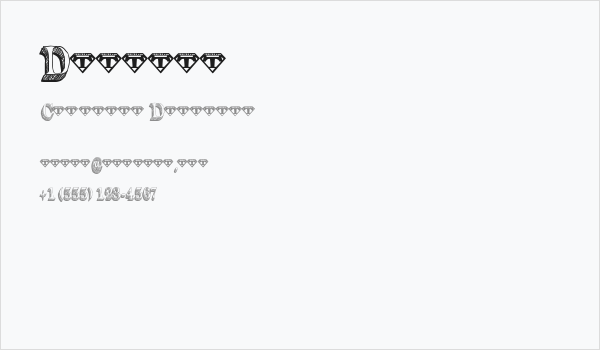 Dullard Business Card