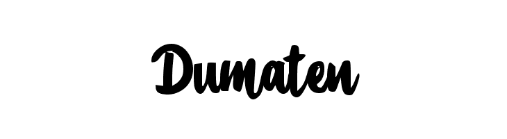 Dumaten  Frei Schriftart Herunterladen